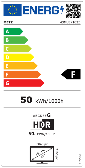 43muf7000z Energim�rke