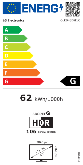 oled48b6elc Energim�rke