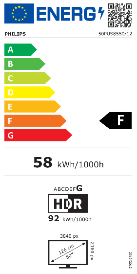 50pus8550-12 Energim�rke
