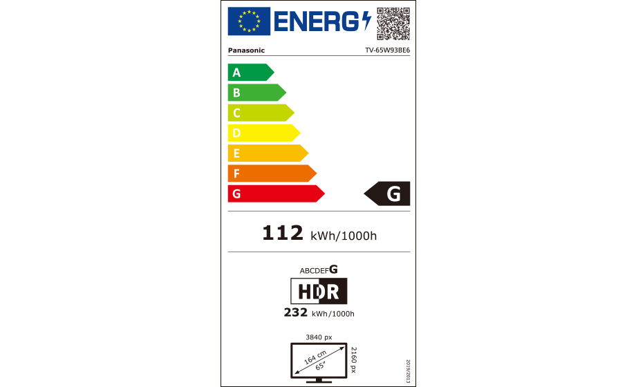 tv-65w93be6 Energimrke