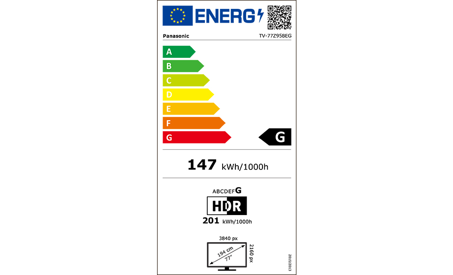 tv-77z95beg Energimrke
