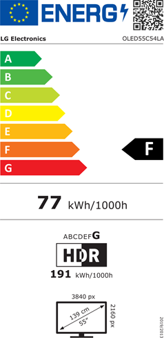 oled55c54la Energim�rke