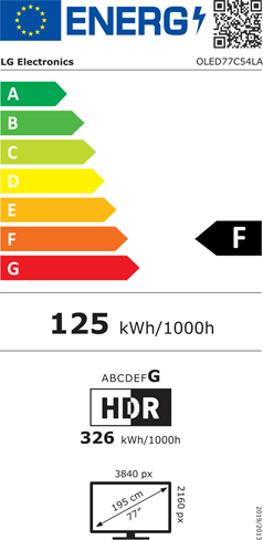 oled77c54la Energim�rke