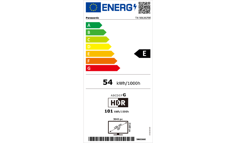 tx-50lx650e Energimrke