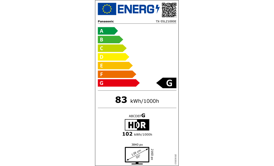 tx-55lz1000e Energimrke